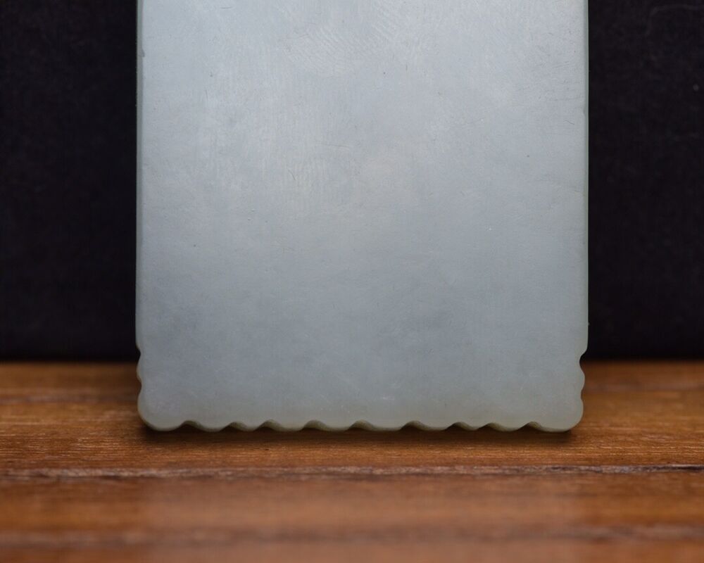 Chinese Top Natural Hetian Jade Carved Pine Figure Story Statues Pendant Jewelry