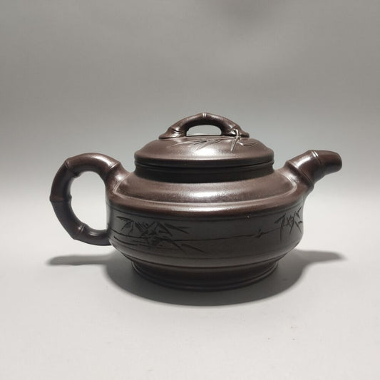 Vintage Chinese Yixing Purple Clay Teapot Zisha Ceremony Collectible Rare Large