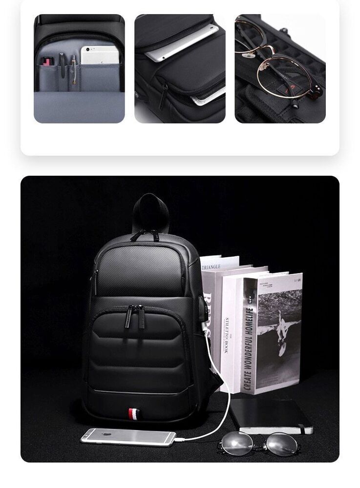 Male Chest Bag Travel Crossbody Bags Shoulder Bags Bag Oxford Sports Bag