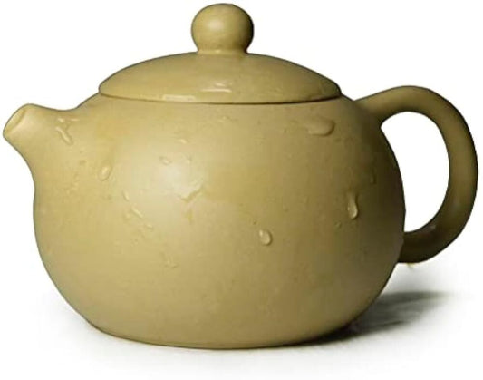 Yixing Zisha Clay Teapot 6.8oz Chinese Zisha Xishi Tea Pots Yellow Duan Mud