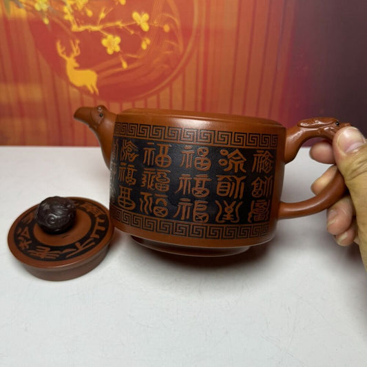 Vintage Chinese Yixing Purple Clay Teapot Zisha Ceremony Fashion Gift Teaware