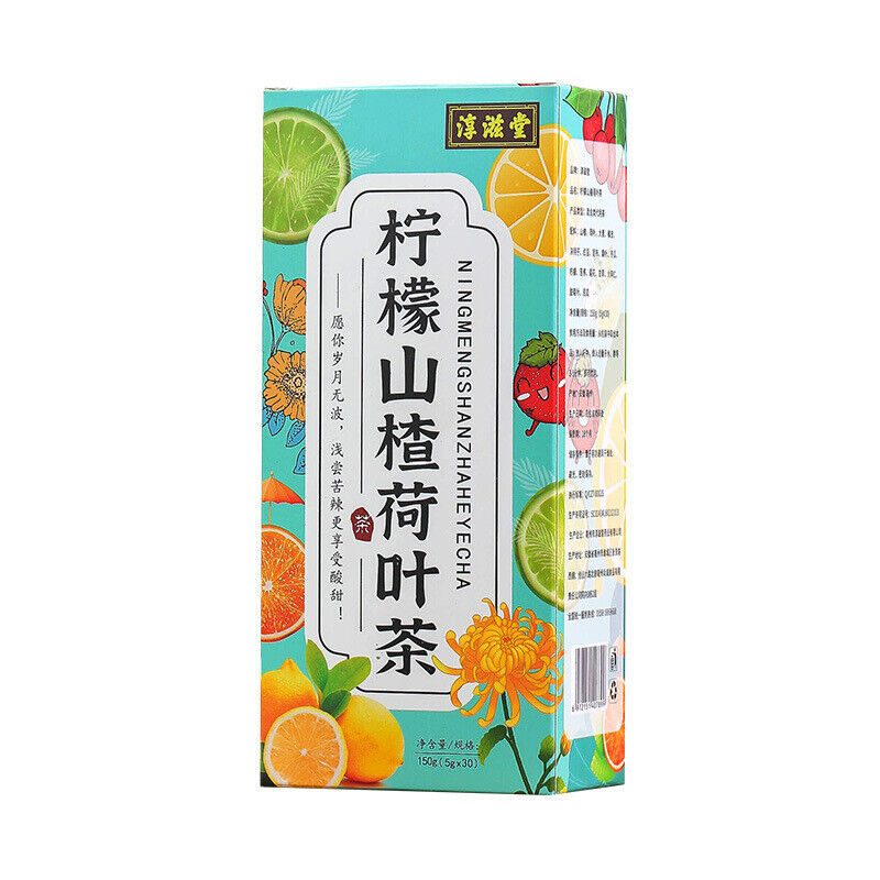 淳滋堂柠檬山楂荷叶茶 十六味非肥茶非冬瓜荷叶茶 Chunzitang Lemon Hawthorn Lotus Leaf Tea 150g(5g*30)