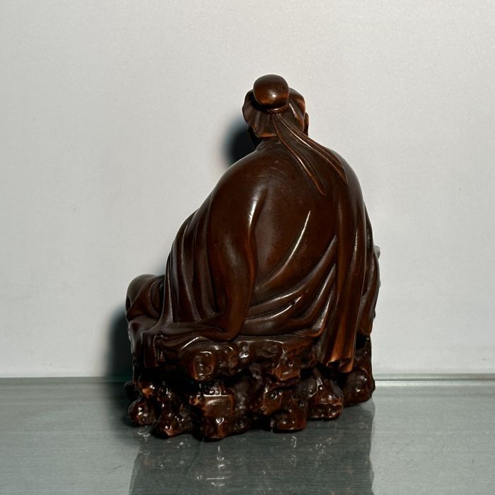 Vintage Chinese Wood Carving Figures Statues Wooden Figurine Ornaments Art Work