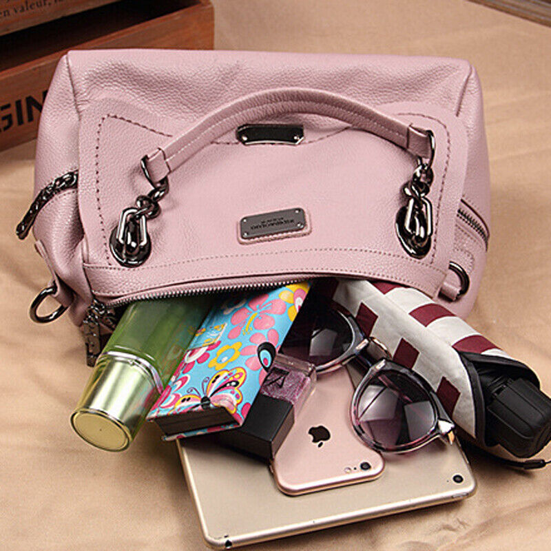 Oil Wax Leather Women's Elegant Handbags Crossbody Shoulder Bag Satchel Tote
