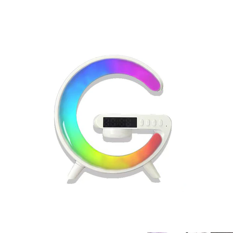Alarm Clock Speaker Bluetooth 15W Wireless Charger Subfoofer G Styling Smart RGB