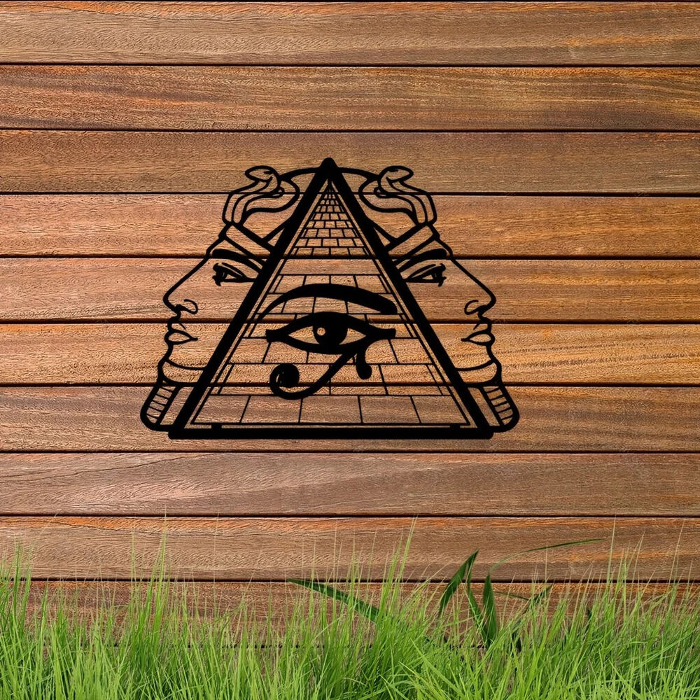 1pc Pyramid Theme Decor Wall Art Decorations, Indoor Living Room Classic Decor