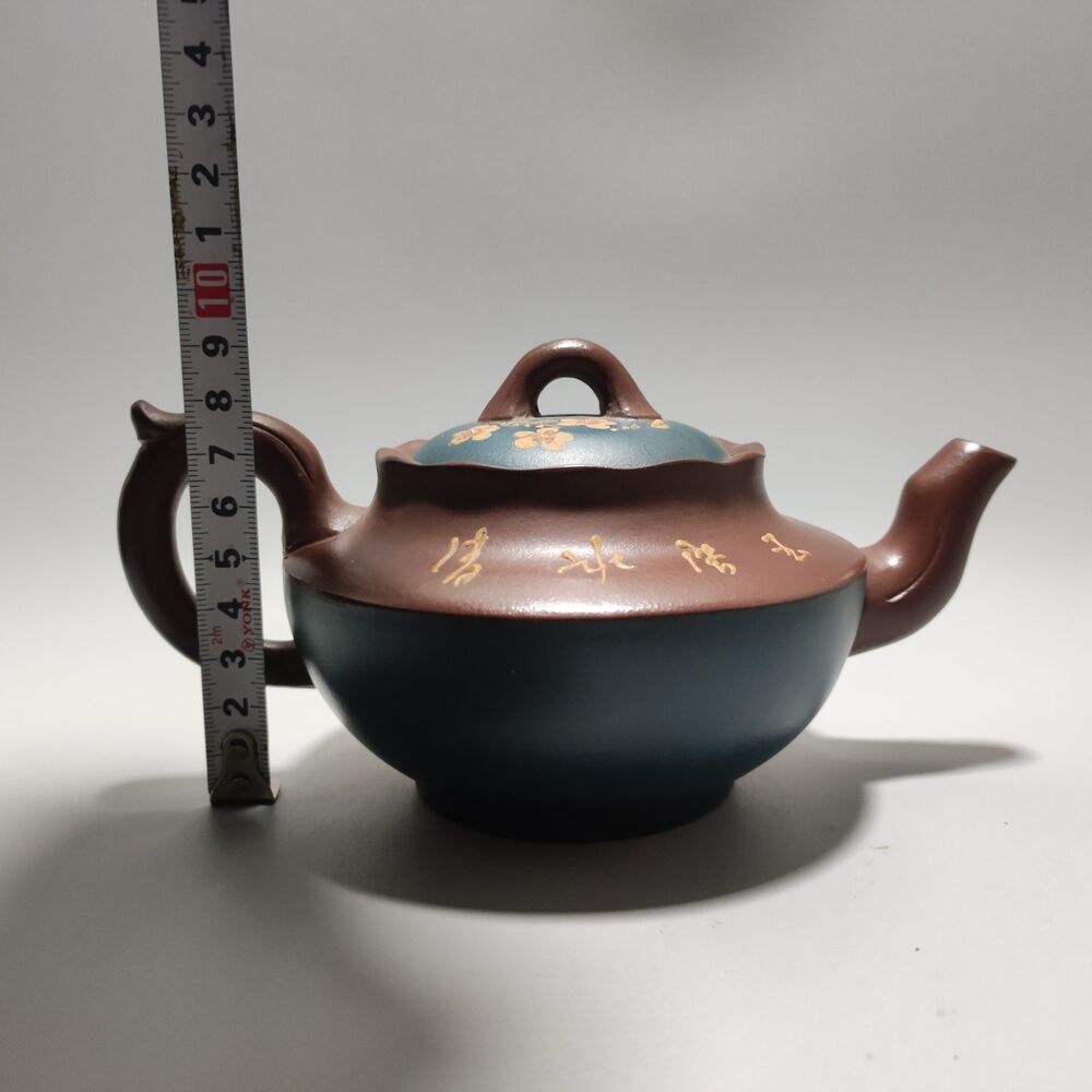 Vintage China Yixing Purple Clay Teapot Zisha Ceremony Fine Plum Blossom Teaware