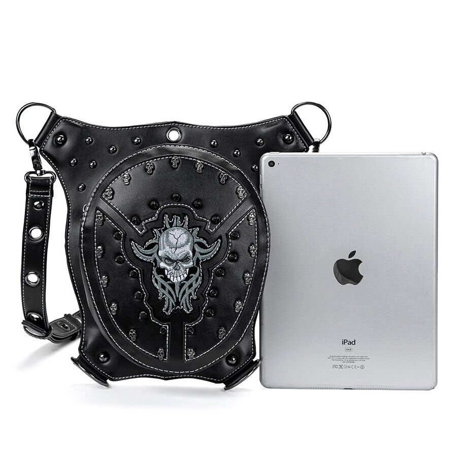 Lady's Leather Leg Drop Belt Bag Punk Motorcycle Bag Thigh Hip Waist Fanny Pack