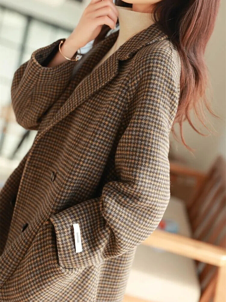 Coat Women's Spring and Autumn Single-breasted Loose Pocket Jacket Clothing