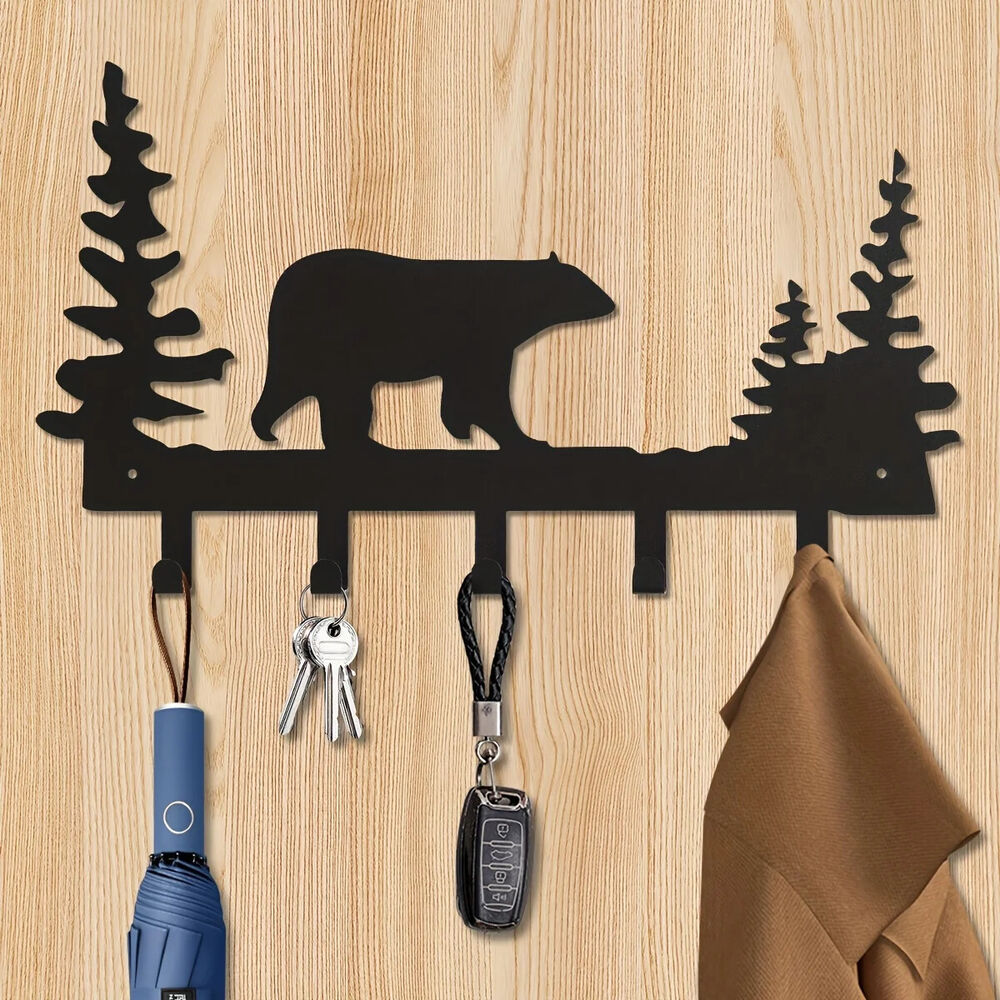 CIFBUY Metal Silhouette Key Hooks, Household Multi-Purpose Clothes Bag Key Hooks