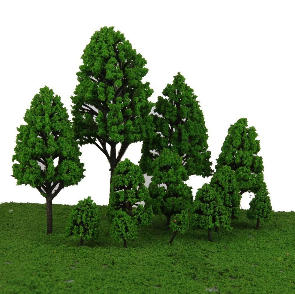 Mixed Model Tree 12Pcs Train Diorama Scenic DIY Crafts Wargames Scenery 2.5-16cm