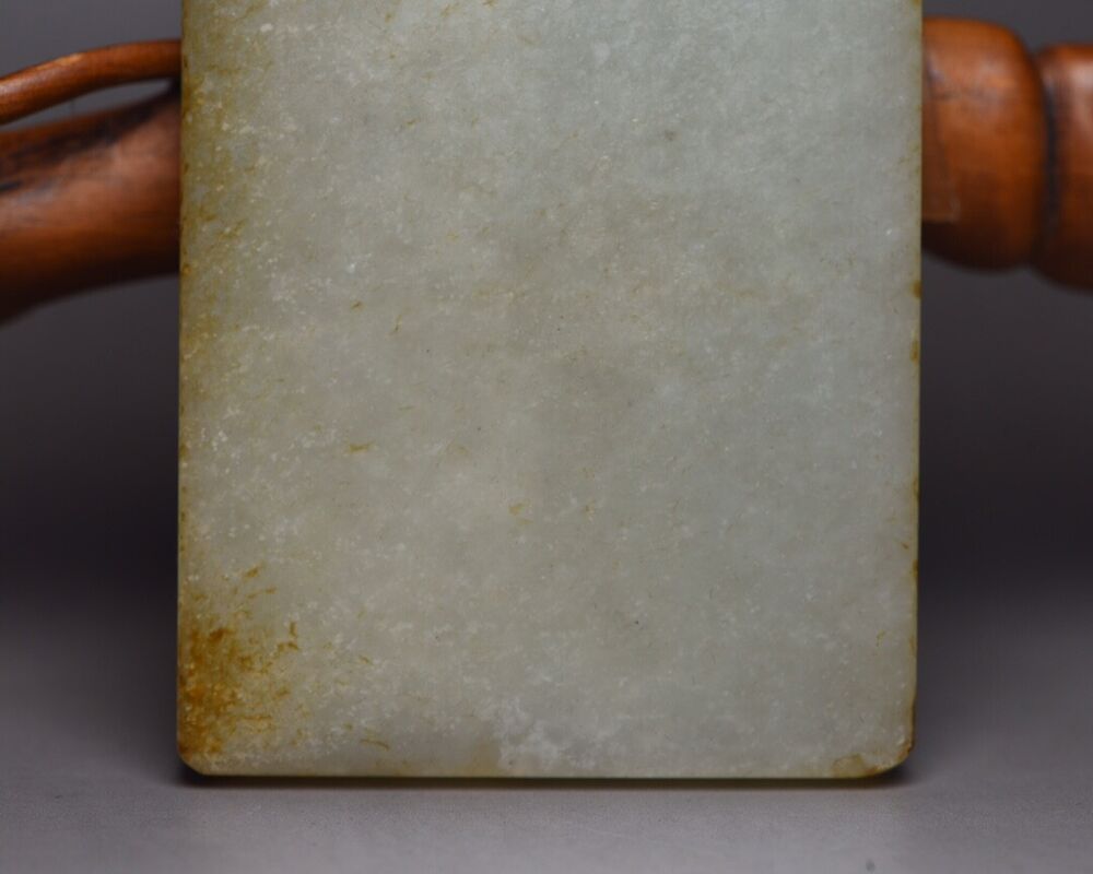 Chinese Antique Hetian Jade Carving Buddha Statue Good Luck Pendant Amulets Gift