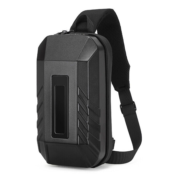 OZUKO Men's Sling Backpack, Hard Shell Crossbody Bag Outdoor Sports Shoulcer Bag