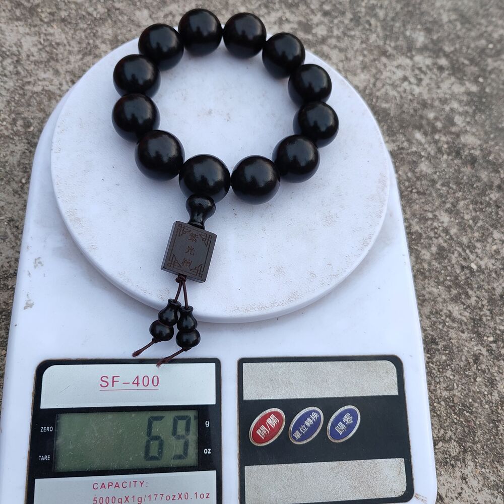 Purple sandalwood Buddhist Prayer Matching Mens Beaded Bracelets anxiety relief