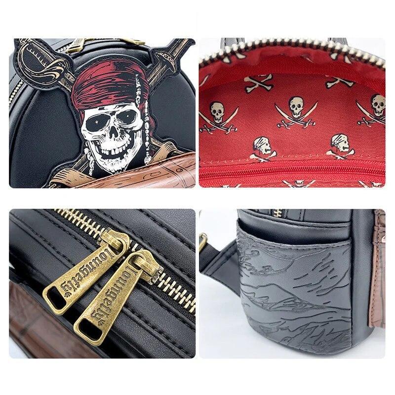 Disney Pirates skull Loungefly Mini Backpack Jack Sparrow shoulder bag backpack