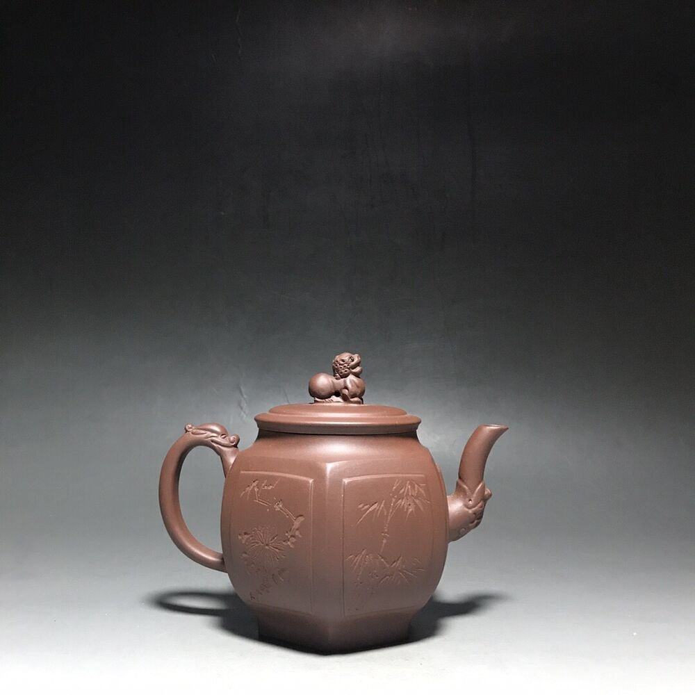 vintage chinese yixing purple clay teapot zisha ceremony teaware collection rare