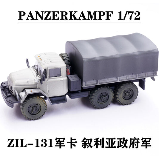 PANZERKAMPF 1/72 Russian ZIL-131 Military Truck Model Syrian Army Blue