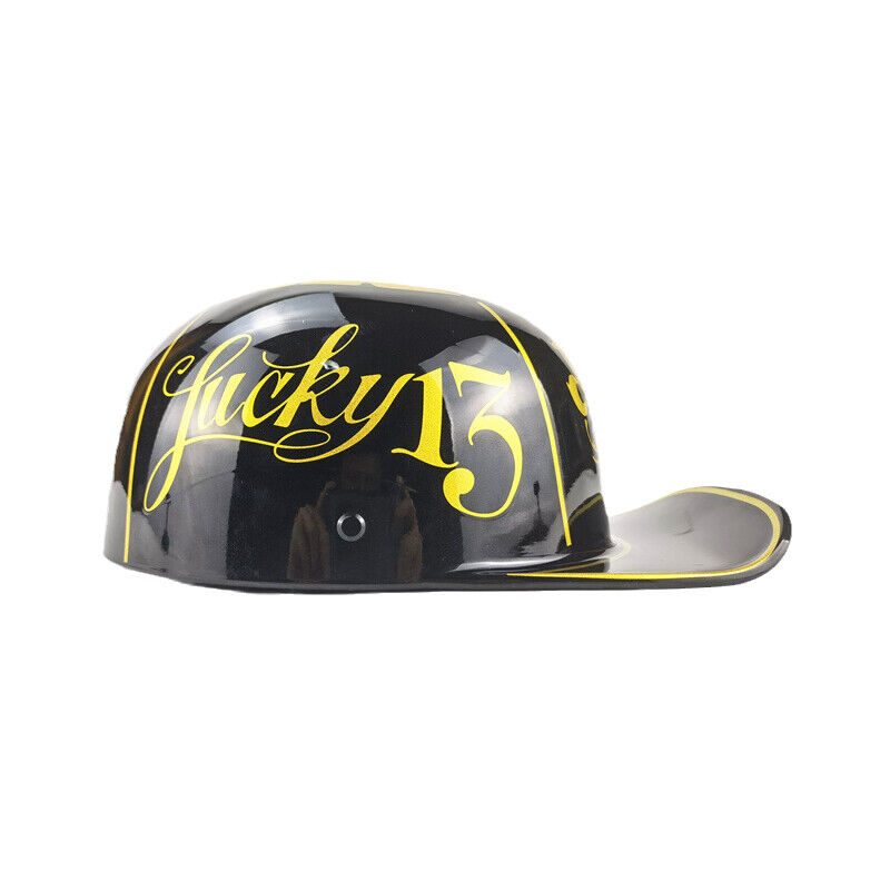 DOT Certified Motorcycle Helmet with Vintage Baseball Cap for Men and Women NEW