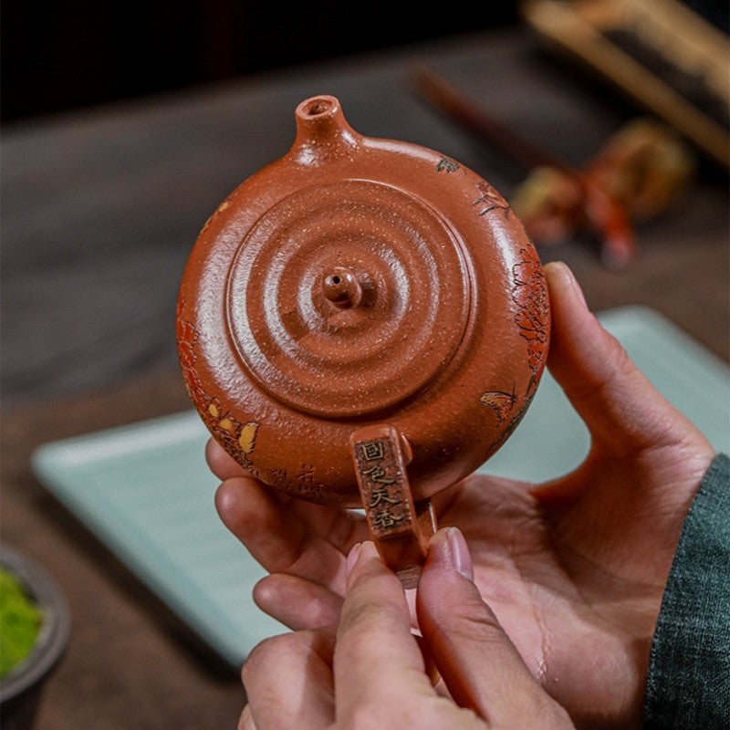 Yixing Original Jiangpo Clay Teapot "Peerless Beauty" Additive-Free Handmade Pot