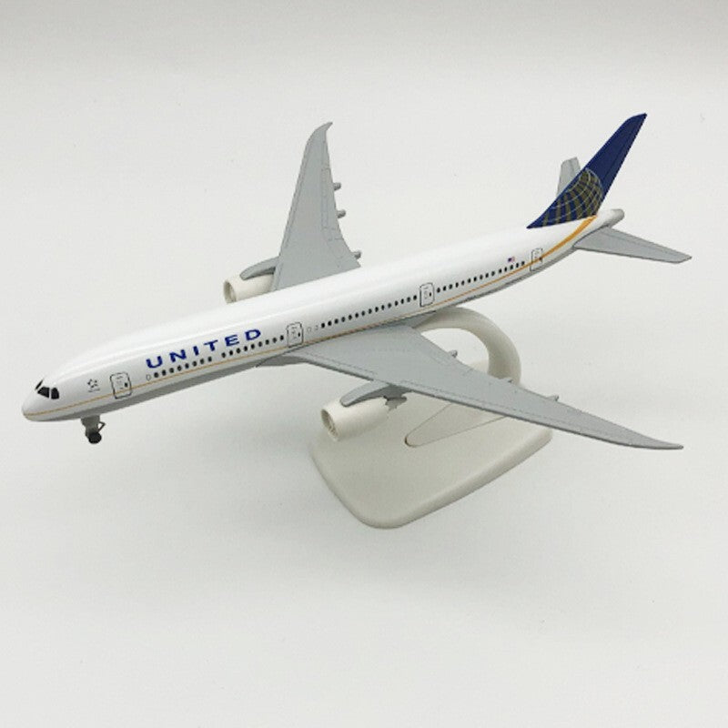 UNITED AIRLINES B787 Plane Display 20cm Diecast Alloy Model Airplane Decor Gift