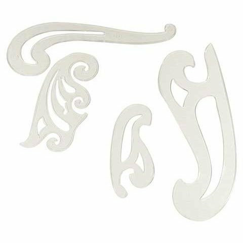 C-Thru French Curves (7 1/4 In.) Craft Shapes for Tracing