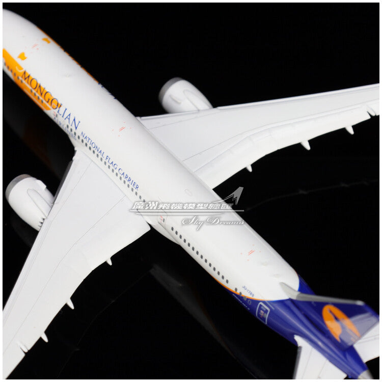 1:400 JC Wings Mongolian Airlines BOEING 787-9 Airplane Flap Down Diecast Model