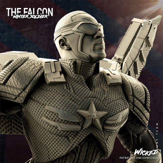 1/24 resin figure model kit New American Captain Falcon Unassembled unpainted