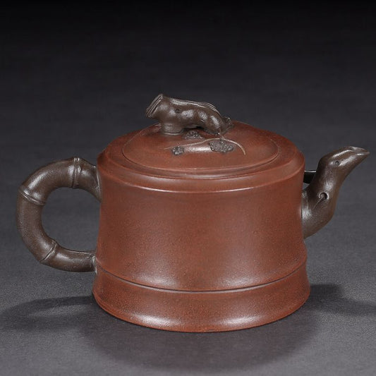 Chinese Yixing Purple Clay Teapot Zisha Ceramic Pine Bamboo Plum Blossom Teaware
