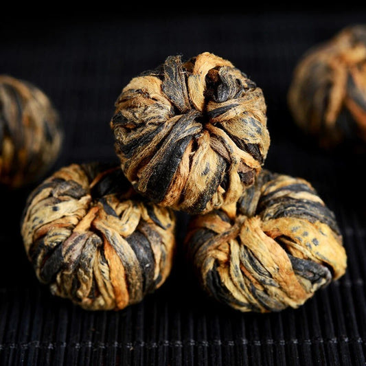 500g Supreme Yunnan Black Tea Dianhong Dragon Pearl Dian Hong Ball Buds Tea