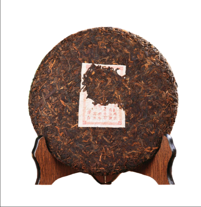 357g Explosive aged Yiwu ripe tea cake Yunnan seven seed cake tea