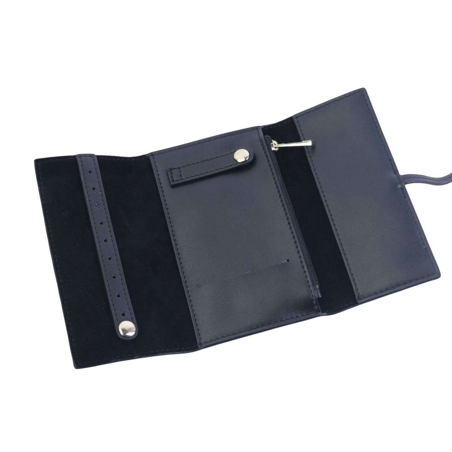 Synthetic Leather Lightweight Foldable Travel Jewelry Storage Organizer Bag 1 PC