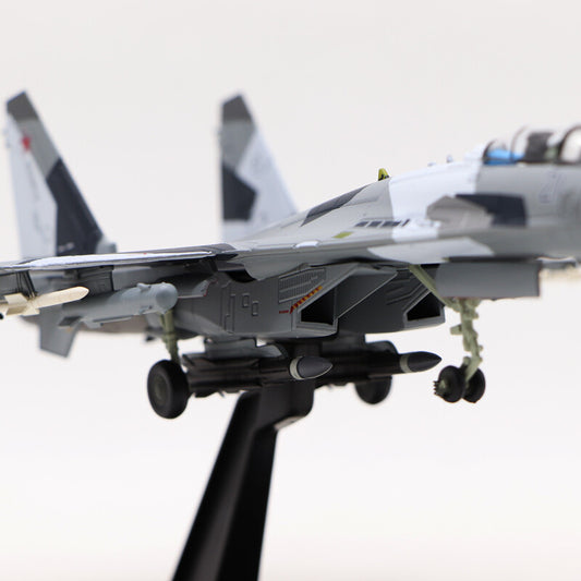 1/100 Russian Su-35 Super Flanker Fighter SU-35 alloy military aircraft model 21