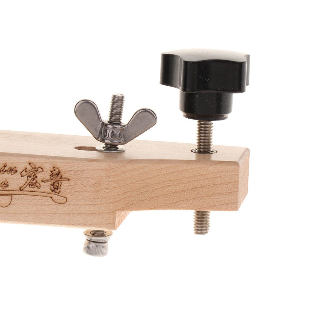 New Practical Maple Stainless Steel Guitar Bridge Clamp Luthier Repair Tools