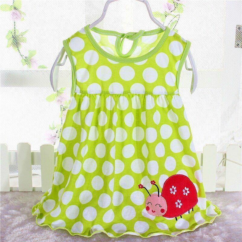 Baby Dress Girls Infantile Cotton Children's Clothes Flower Style Kids Clothing