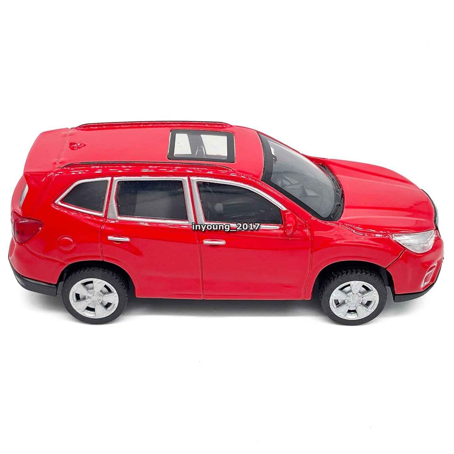 1/43 Subaru Forester Model Car Diecast Toy Cars Pull Back Metal Vehicles Red