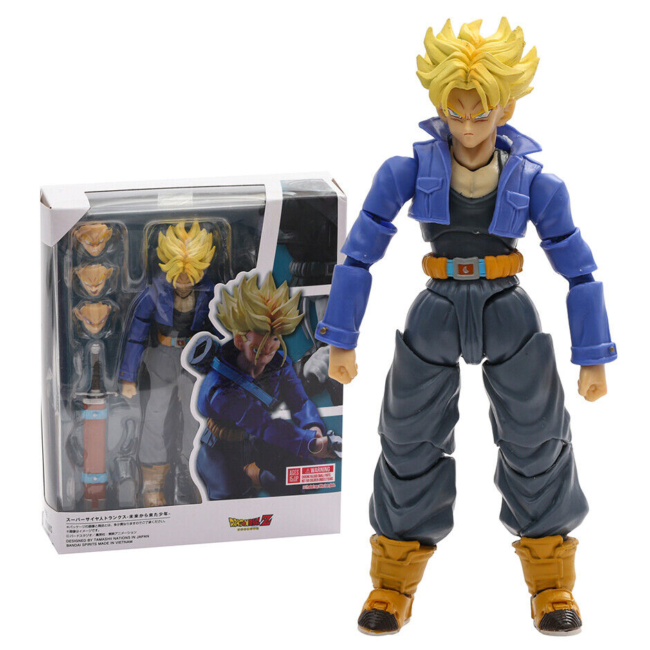 Dragon Ball Z Super Saiyan Trunks PVC Action Figure Model Statue SHF Anime Toy