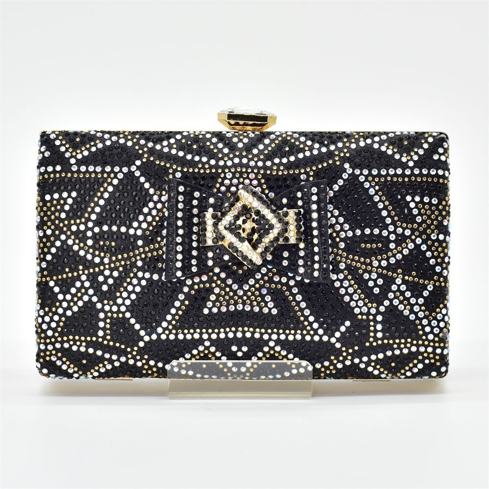 African Women Purses And Handbags Decorated With Rhinestone Handbags For Women