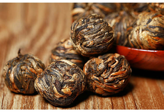 100g Dianhong Black Tea Small Golden Ball Stomach Care Diuretic Handmade Red Tea