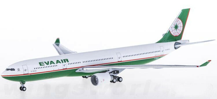 1:400 AeroClassics EVA AIR AIRBUS A330-300 Passenger Airplane Diecast Model