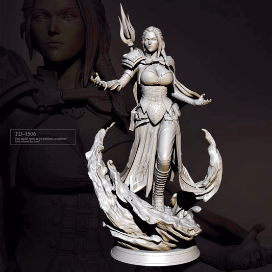 1/35 resin figure model kit Fantasy Mage Gianna Unassembled Unpainted