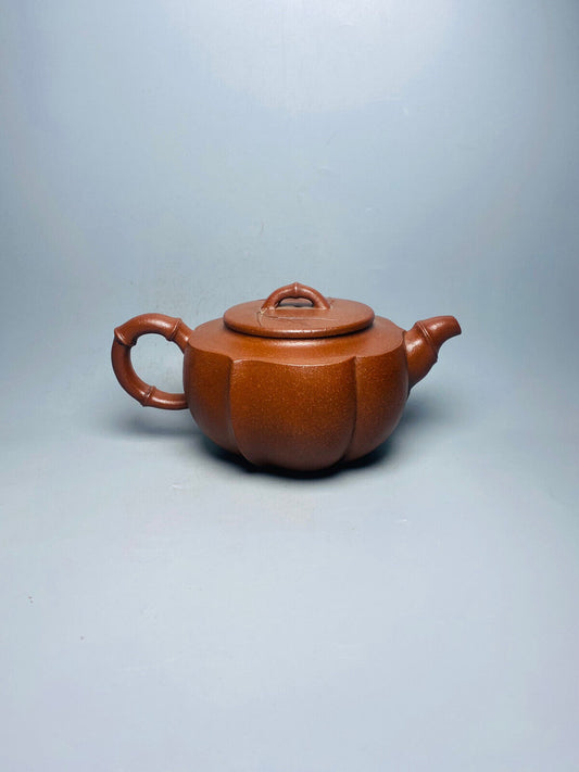 Chinese Yixing Zisha Clay Handmade Exquisite Teapot (六棱竹节 底款:汪寅春)