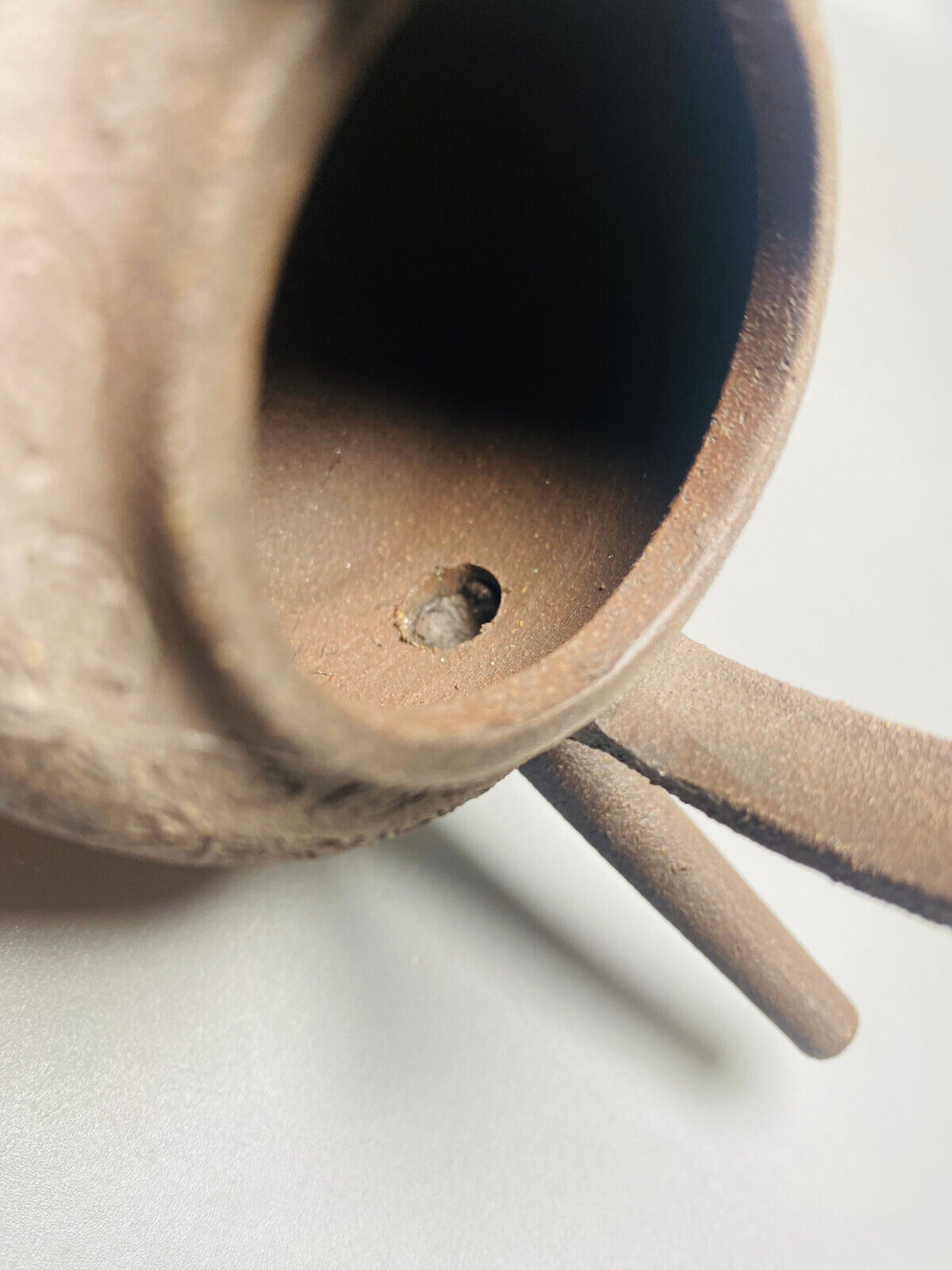 Chinese Yixing Zisha Clay Handmade Exquisite Teapot(提梁长嘴 底款:孟臣)