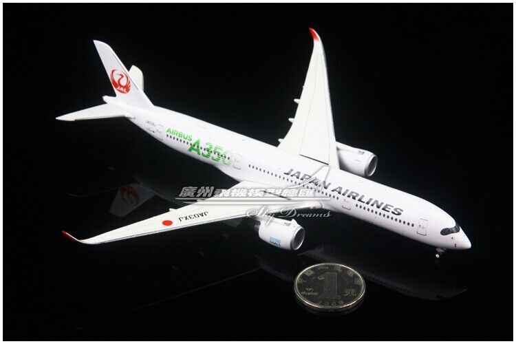 1:400 JC Wings JAPAN AIRLINES AIRBUS A350-900 Passenger Airplane Diecast Model