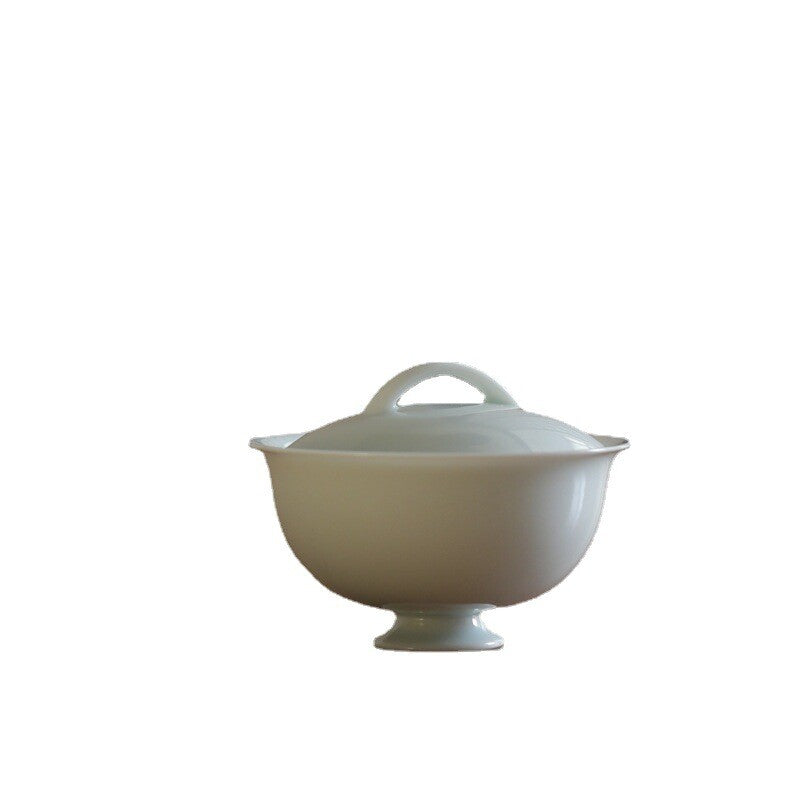 110ml Celadon Porcelain Gaiwan Cup Bowl With Lid Chinese Tureen Palace Style New