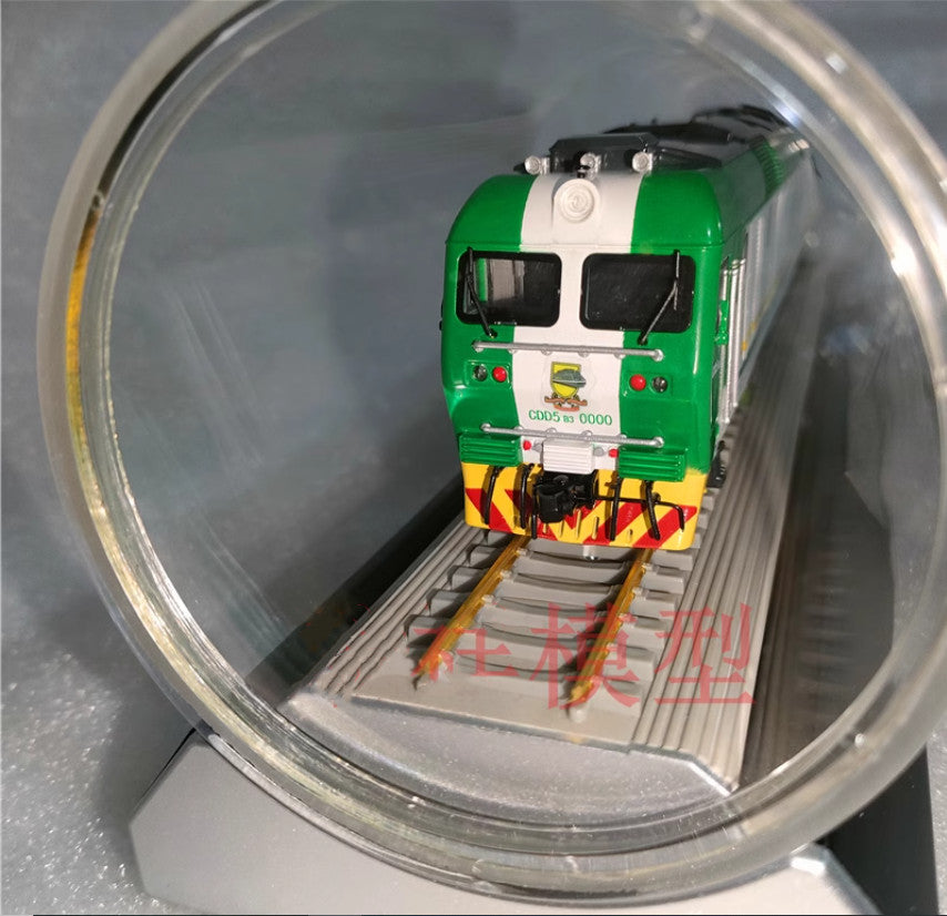 1:87 DF8BN Freight Diesel Locomotive for Nigerian Railway Train Diecast Model