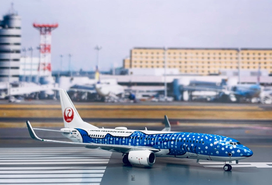 1:400 JC Wings JAL JAPAN TRANSOCEAN AIR B737-800 Passenger Plane Diecast Model