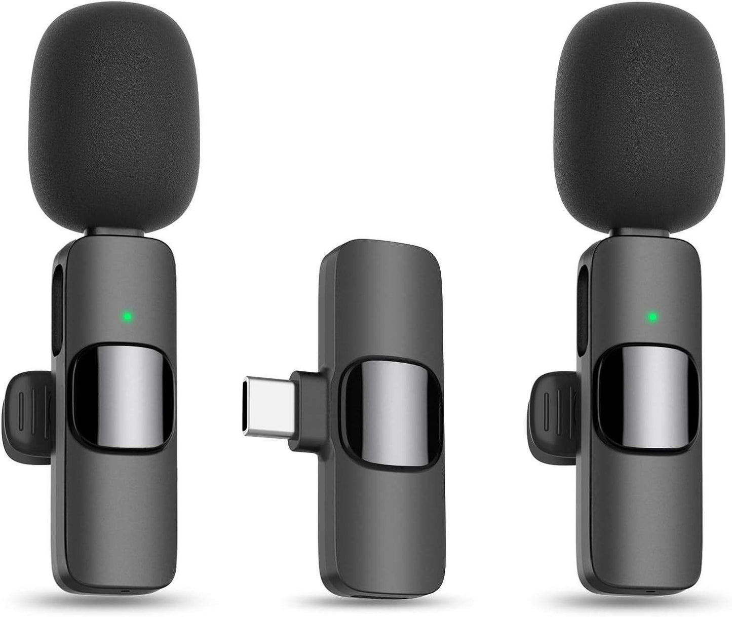 Wireless Lavalier Microphone – Type-C iPhone & USB