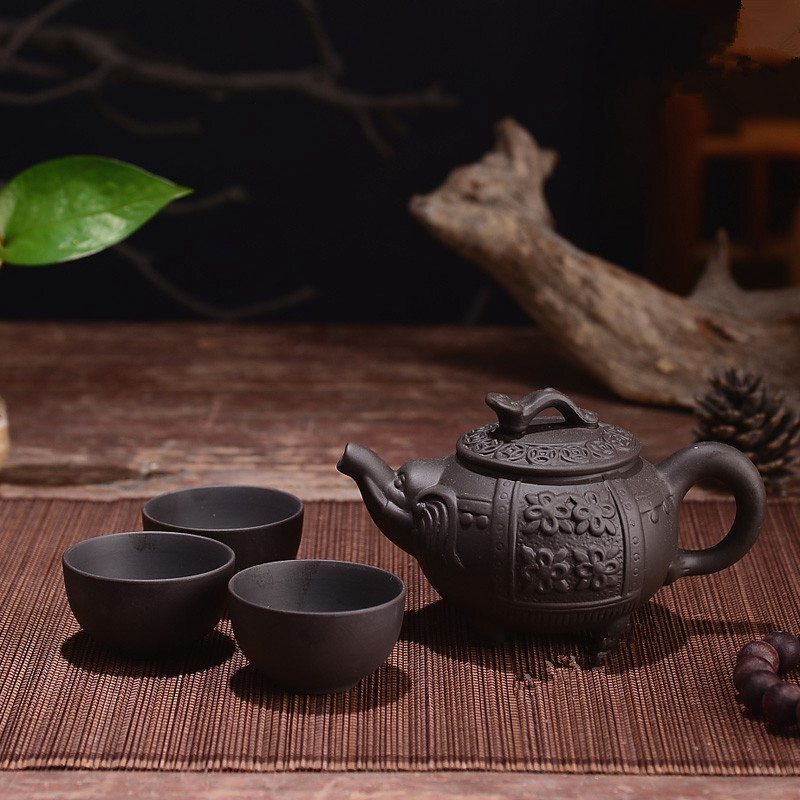 150ml Yixing Teapot Purple Clay Kung Fu Tea Set Handmade Dragon Tea Pot With