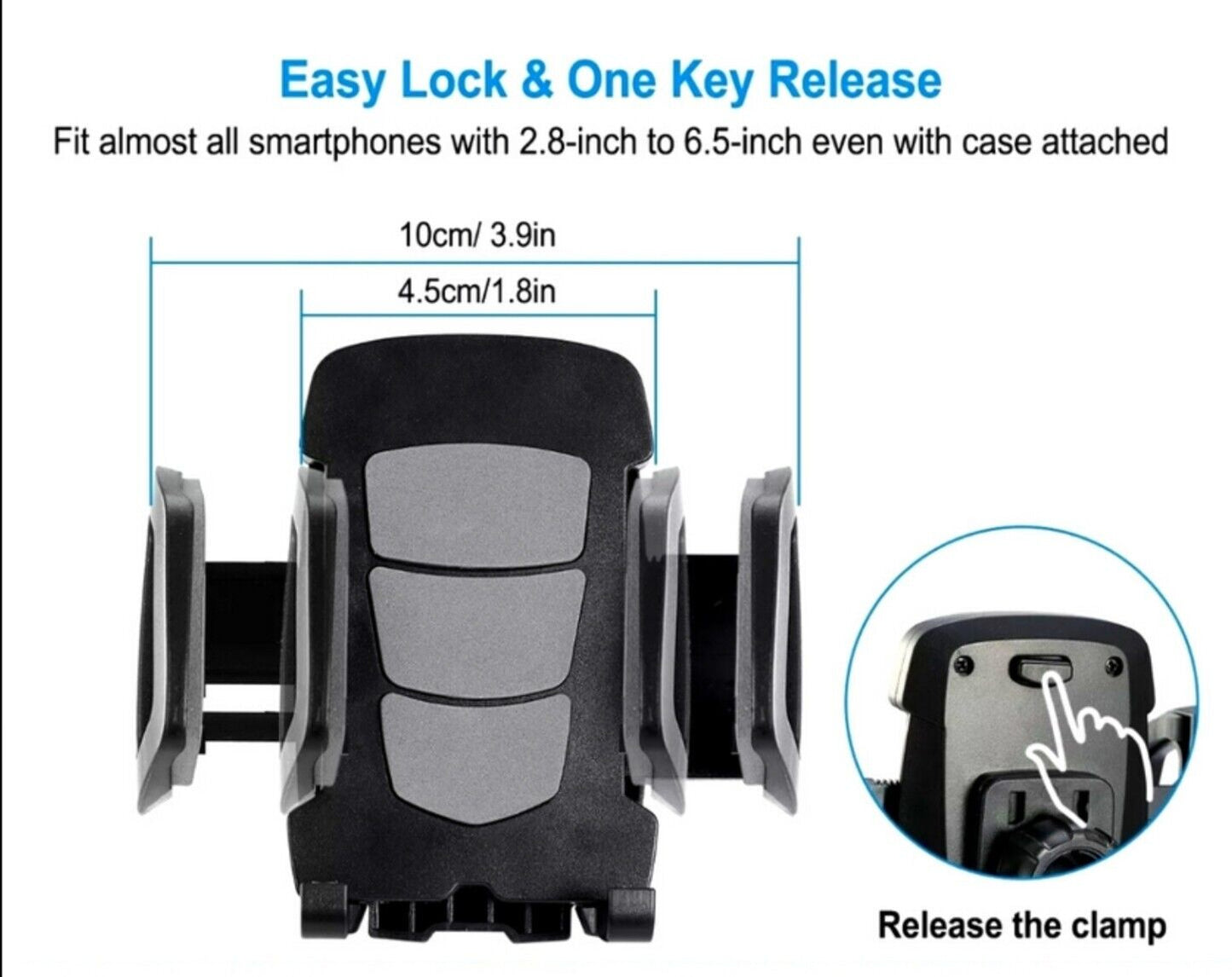 Sujetador de Telefono Soporte Universal Sostenedor Ajustable 360° Autos Carro