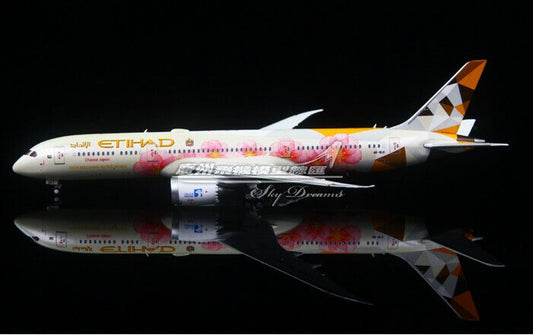 1:400 JC Wings ETIHAD AIRWAYS BOEING 787-9 Passenger Airplane Diecast Model